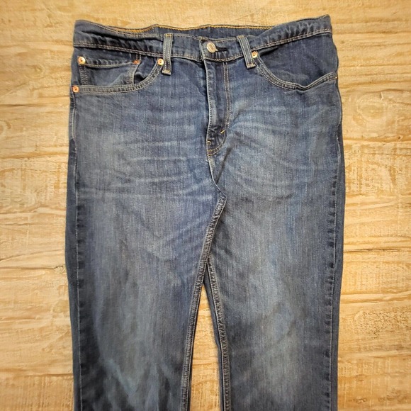 Levis 511 Mens Size 34x30 Zip Fly Denim Jeans Medium Wash - Picture 2 of 11